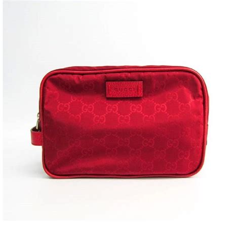 gucci red cosmetic case|Gucci makeup bag free gift.